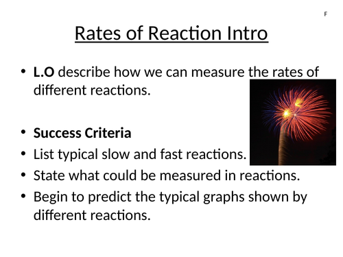 Edexcel rates of reaction intro CC14a. Gd1-4