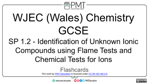 WJEC Wales GCSE Chemistry Practical Flashcards