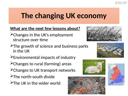 Changes to the UK's economy