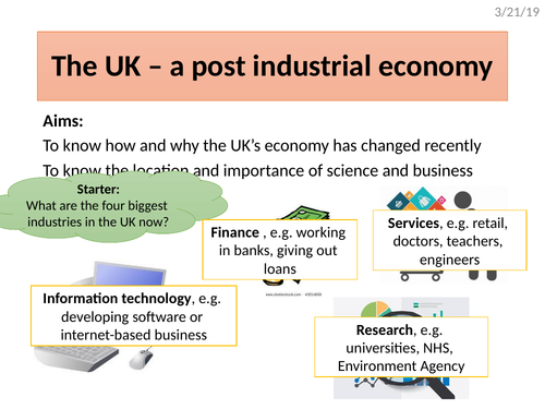 The UK's post industrial economy (science & business parks)