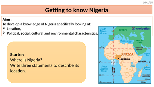Nigeria case study bundle - AQA's Changing Economic World