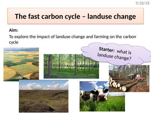 The fast carbon cycle - land use change
