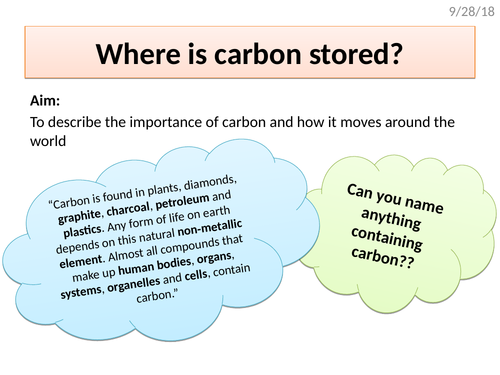 The Carbon Cycle Scheme of Work - 7 lessons (AQA A Level)