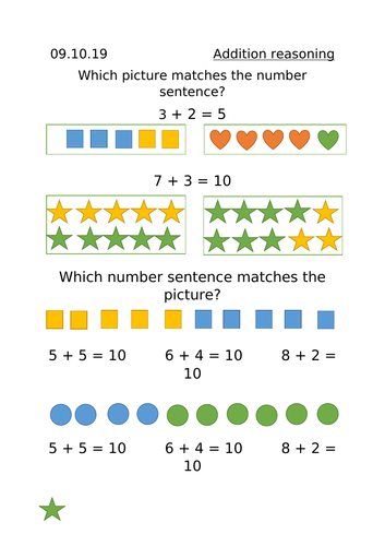 Year 1 Addition Reasoning