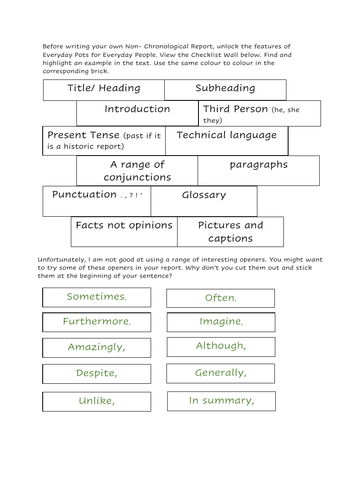 Feature Check List to accompany Non Chronological Report. Power Point. Roman Pottery. Grey Ware400AD
