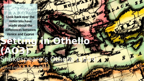 Othello - Setting | Teaching Resources