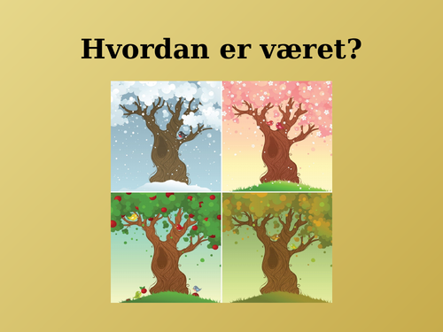 Vær (Weather in Norwegian) PowerPoint