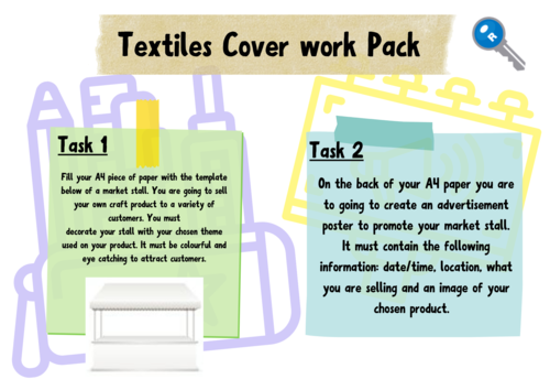 Cover work - Design a craft stall/advertising