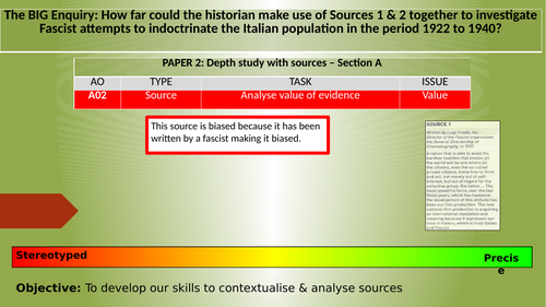 Fascist attempts to indoctrinate the Italian population in the period ...