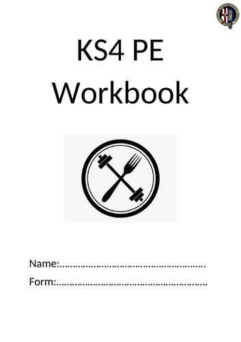 KS4 PE Wet Weather/Covid 19 Workbook