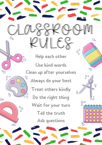 {{FREEBIE}} - Classroom Rules Poster #2