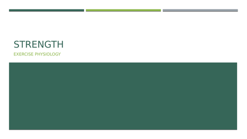 Strength A2 Physical Education