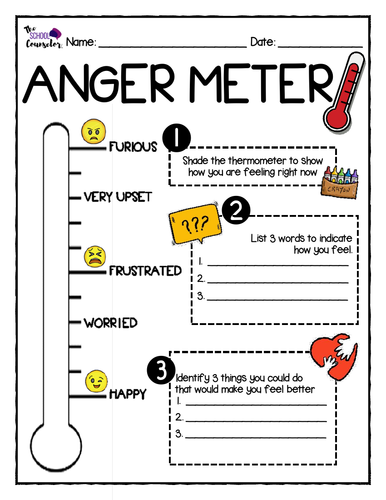 Anger Management Worksheets | Teaching Resources