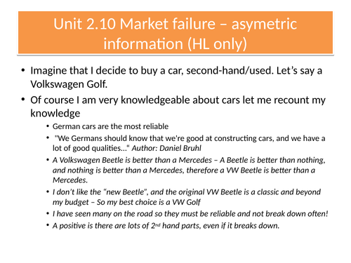 Unit 2.10 Economics IB 2022 | Teaching Resources