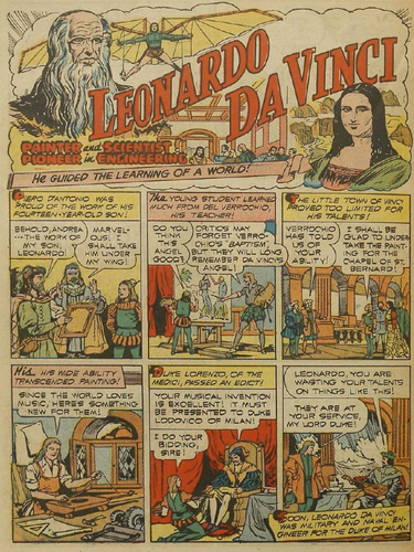 Leonardo da Vinci Comic Strip