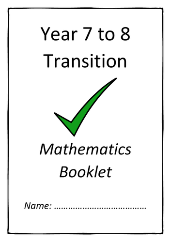 Year 7 to 8 Transition Booklet