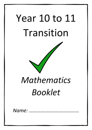 Year 10 to 11 Transition Booklet