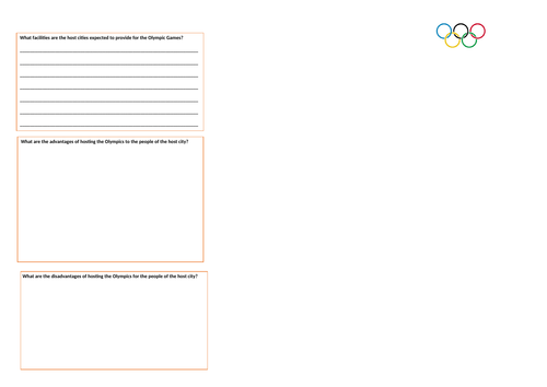 Economics and Commercialism - Olympic Games A2 PE