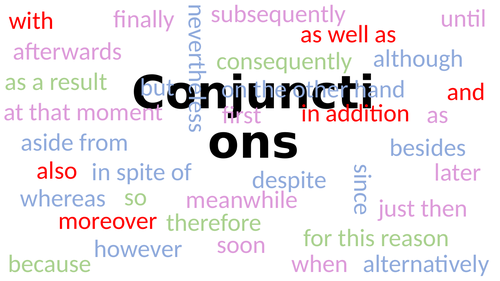 KS1/KS2 Conjunctions Word Mat