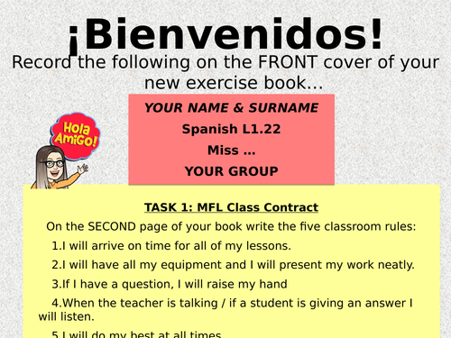 Welcome lesson - MFL introduction