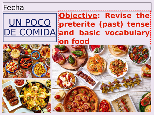 Repaso / Year Starter - Un poco de comida