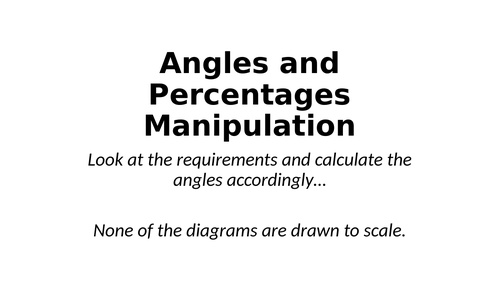 Angles and Percentages Manipulation