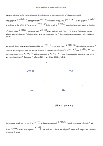 Combinations of transformations