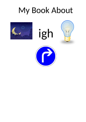 Phonics resource to teach children the sound ‘igh’ in Phase 3