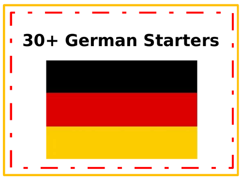 German starter activities | Teaching Resources