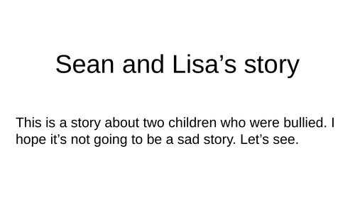 bullying Sean and Lisa's story