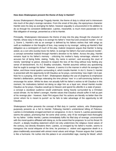 english literature a level sample essays