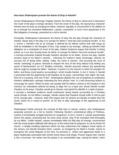 Thesis of an essay