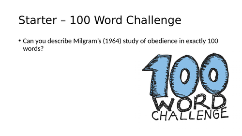 Evaluating Milgram's (1964) Study of Obedience (OCR A-Level)