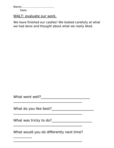 DT Evaluation Sheet - EDITABLE