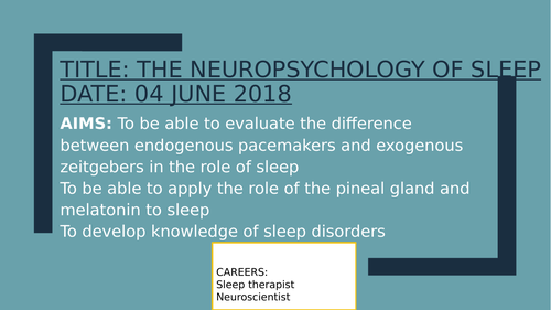 Psychology GCSE OCR- Neuropsychology of sleep