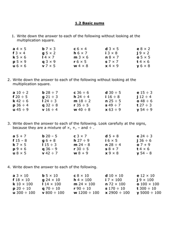 1.2 Basic Sums