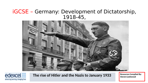 GCSE History: 9. Germany - The Rise of Hitler and the Nazis 1920-22