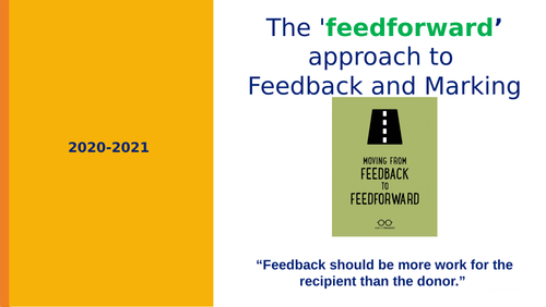 Marking and Feedback CPD training
