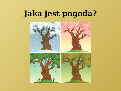 Pogoda (Weather in Polish) PowerPoint