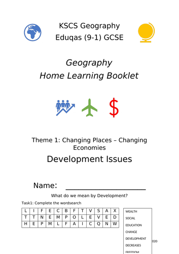 Development Issues Home Learning Booklet