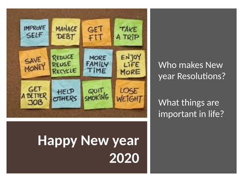 New Year Resolutions