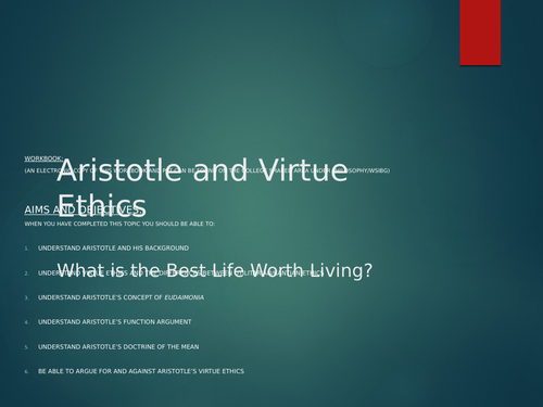 Aristotle's Virtue Theory