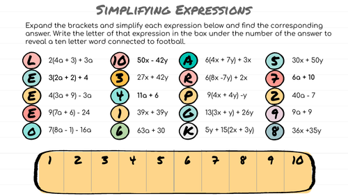 Codebreaker: Simplifying Expressions