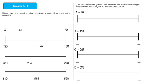 Year 4 Place Value Rounding To 10 Teaching Resources 0987