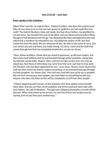 Eduqas Religious Studies A2 Christianity Topic 1E