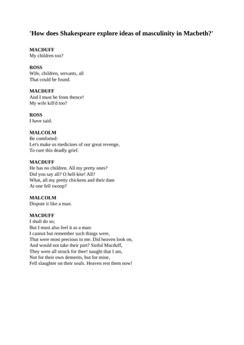 Masculinity synthesis essay picture