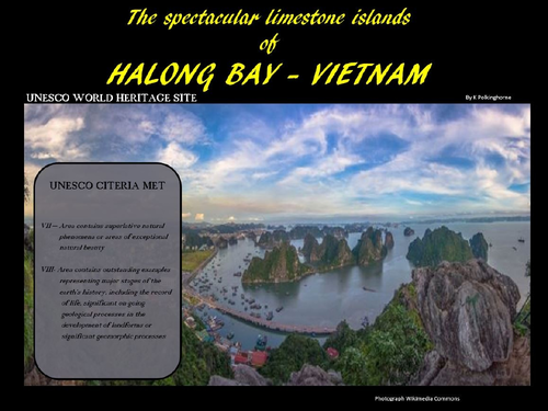 THE SPECTACULAR LIMESTONE ISLANDS OF HALONG BAY - VIETNAM