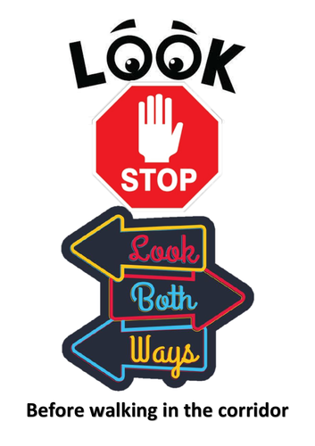 Stop sign - Return to school COVID sign