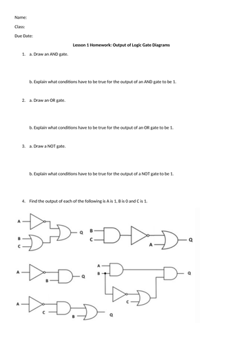KS3 Logic in Computers Workbook and PowerPoints