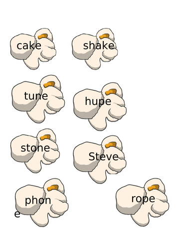Popcorn Notcorn Words RWI Sets